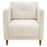 Kit 2 Poltronas Decorativa Luxo para Sala Consultório Escritório Recepção Aviv Linho Premium - 5