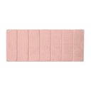 Ver imagem 2 de Cabeceira Veludo Rosa Modular 60x20 P/ Cama Solteiro 5 Peças