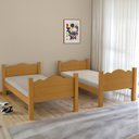 Ver imagem 2 de Beliche Pequim Art Panta 100% Mdf C/ Escada Vira 2 Camas P/colchão 188x88- Super Reforçada - Nature