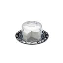 Ver imagem 1 de Porta Queijos Aço Inox Queijeira Prato e Tampa Acrílica 19cm Viel 001135VIEL