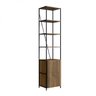 Estante Industrial 1 Porta 210cmx47cm Steel Wood - 2