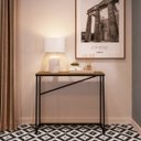 Ver imagem 1 de Aparador Industrial MDP Fosco 90cm Preto e Noce Oro Steel Wood