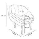 Ver imagem 7 de Kit 2 Poltronas Marcela Bouclê Terracota Pés Palito