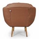 Ver imagem 6 de Kit 2 Poltronas Marcela Bouclê Terracota Pés Palito