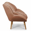 Ver imagem 5 de Kit 2 Poltronas Marcela Bouclê Terracota Pés Palito
