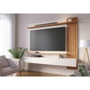 Ver imagem 1 de Painel para TV até 70 Polegadas com 3 Portas e 2 Prateleiras Multimóveis Crcol-PTV032 Off White/