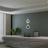 Suporte de Plantas Pingo D'agua Duplo Pequeno Branco - 3