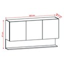 Ver imagem 3 de Armario de Cozinha Suspenso Line 120 Cm com 3 Portas Supremo/freijo