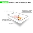 Ver imagem 4 de Kit 3 Quadros Decorativos Meu Rodapé Bichos com Flor e Balão 24x34