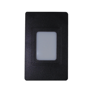 Kit 2 Balizador Poptem Embutido Preto Spot Iluminador Retangular