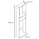 Ver imagem 2 de Armário de Banheiro para Vaso Sanitário com 2 Portas Multimóveis CR10166 Branco