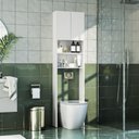 Ver imagem 3 de Armário de Banheiro para Vaso Sanitário com 2 Portas Multimóveis CR10166 Branco