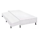 Ver imagem 1 de Cama Box Base C-auxiliar Universal Solteiro Poli Tecido White (78x188x27) - Castor
