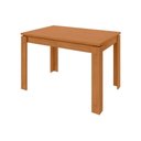 Ver imagem 1 de Mesa de Sala Jantar Athenas C-tampo 120x80cm Amendoa Clean Lopas