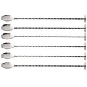 Ver imagem 1 de Kit 6 Colheres Bailarina Espiral com Disco Tramontina em Aço Inox 27 cm Drinks Coquetel
