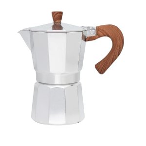 Cafeteira Italiana C/ Alça Bambu 6 Xíc - Mimo Style