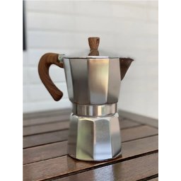 Cafeteira Italiana C/ Alça Bambu 6 Xíc - Mimo Style - 6