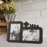 2 Porta Retratos Personalizado Presente Criativo Mãe Pai:Preto - 4