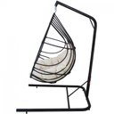 Ver imagem 2 de Cadeira Balanço Ninho Suspenso Gota com Suporte e Almofada Impermeável Acesse Móveis