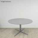 Ver imagem 7 de Mesa Reunião Redonda 1m Escritório Cinza Cristal