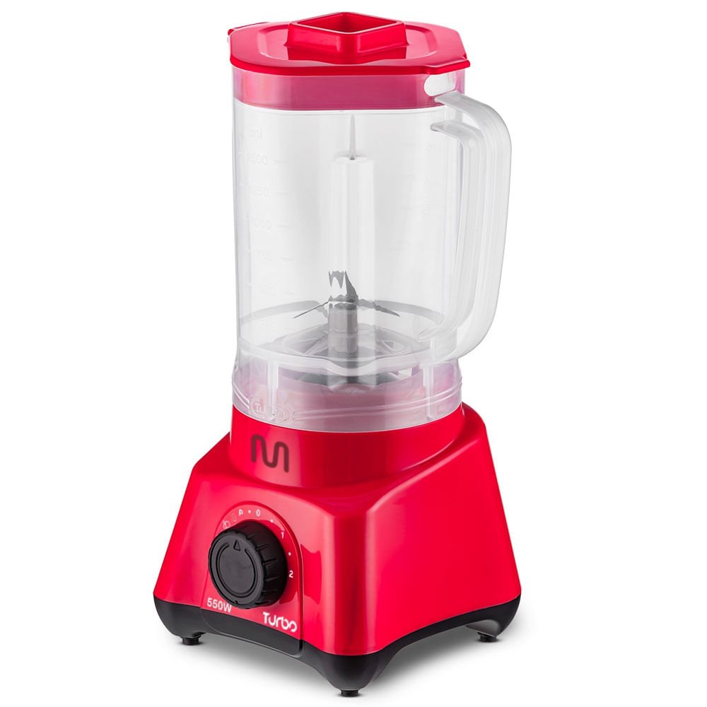 Liquidificador Turbo Vermelho 550w-127v Multi Home - Lq553 Lq553 - 1