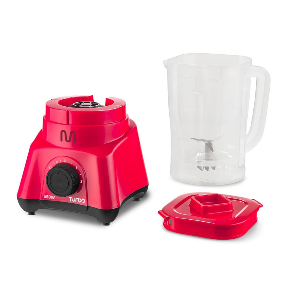 Liquidificador Turbo Vermelho 550w-127v Multi Home - Lq553 Lq553 - 5