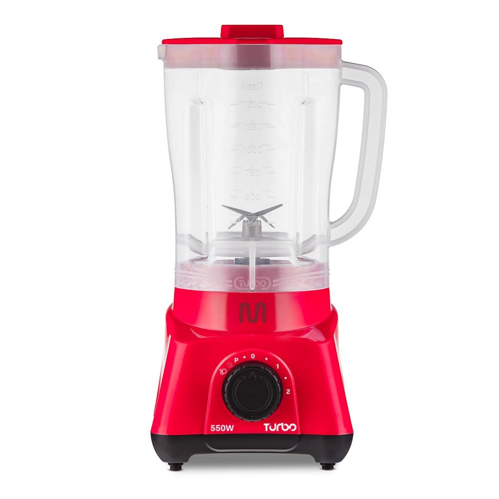 Liquidificador Turbo Vermelho 550w-127v Multi Home - Lq553 Lq553 - 2