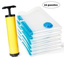 Ver imagem 2 de Kit Sacos de Armazenamento a Vácuo 60x50cm com Bomba Manual