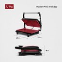 Ver imagem 7 de Sanduicheira Mondial Master Press Inox Red Ceramic 1000w Vermelho/preto 127v - Pg-01-rc