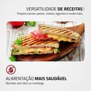 Ver imagem 3 de Sanduicheira Mondial Master Press Inox Red Ceramic 1000w Vermelho/preto 127v - Pg-01-rc