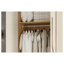 Ver imagem 5 de Guarda Roupa 4 Portas Domo c/Espelho Demobile Cinamomo Off White