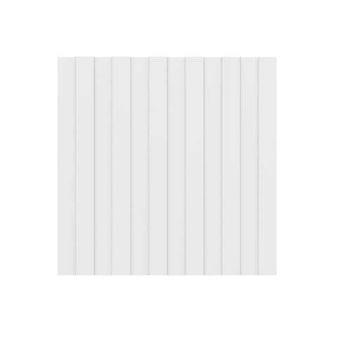 Painel Ripado 60cm X 59,5cm Decorativo para Sala ou Cozinha Cor:branco