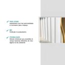 Ver imagem 3 de Painel Ripado 60cm X 59,5cm Decorativo para Sala ou Cozinha Cor:branco