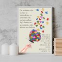 Ver imagem 1 de Quadro Conscientização do Autismo 33x24cm Vidro Branca