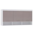 Ver imagem 1 de Guarda-roupa Modulado 165cm Aéreo 2 Portas Alpes Luciane