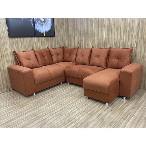 Sofá Canto Terracota 604 Áustria