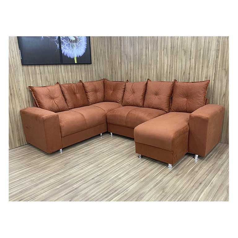 Sofá Canto Terracota 604 Áustria