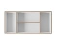 Ver imagem 3 de Armário Aéreo de Cozinha 120cm 4 Portas Mara Branco - Moblis