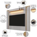 Ver imagem 3 de Painel para Tv 75 Pol com Led 180cm Maresca B02 Off White Cinamomo - Lyam Decor