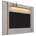 Ver imagem 5 de Painel para Tv 75 Pol com Led 180cm Maresca B02 Off White Cinamomo - Lyam Decor
