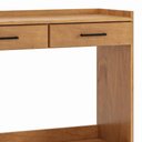 Ver imagem 2 de Aparador Sala 90cm 2 Gavetas Storage Carvalho/Preto Z25 - Mpozenato