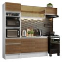 Ver imagem 3 de Armário de Cozinha Completa 240cm Branco/Rustic Diamante Madesa 02