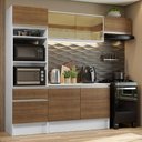 Ver imagem 1 de Armário de Cozinha Completa 240cm Branco/Rustic Diamante Madesa 02