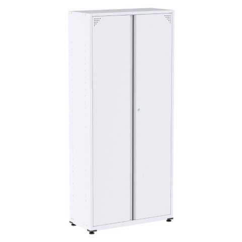 Armário Alto 2 Portas Pandin 80 Cm (largura) Inmetro Estrutura e Portas Aço Branco C- Chave