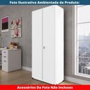 Ver imagem 5 de Armário Alto 2 Portas Pandin 80 Cm (largura) Inmetro Estrutura e Portas Aço Branco C- Chave
