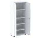 Ver imagem 2 de Armário Alto 2 Portas Pandin 80 Cm (largura) Inmetro Estrutura e Portas Aço Branco C- Chave