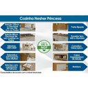 Ver imagem 3 de Módulo Cozinha Nesher Princesa Balcão 1 Porta e 2 Gavetas C/ Tampo Freijo/grafite