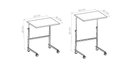 Ver imagem 3 de Mesa Lateral com Rodízio Steel Wood Placa e Ponto Marrom