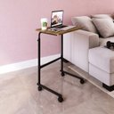 Ver imagem 4 de Mesa Lateral com Rodízio Steel Wood Placa e Ponto Marrom