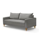 Ver imagem 2 de Sofá Fixo para Sala Living 198cm Roma Cinza Escuro